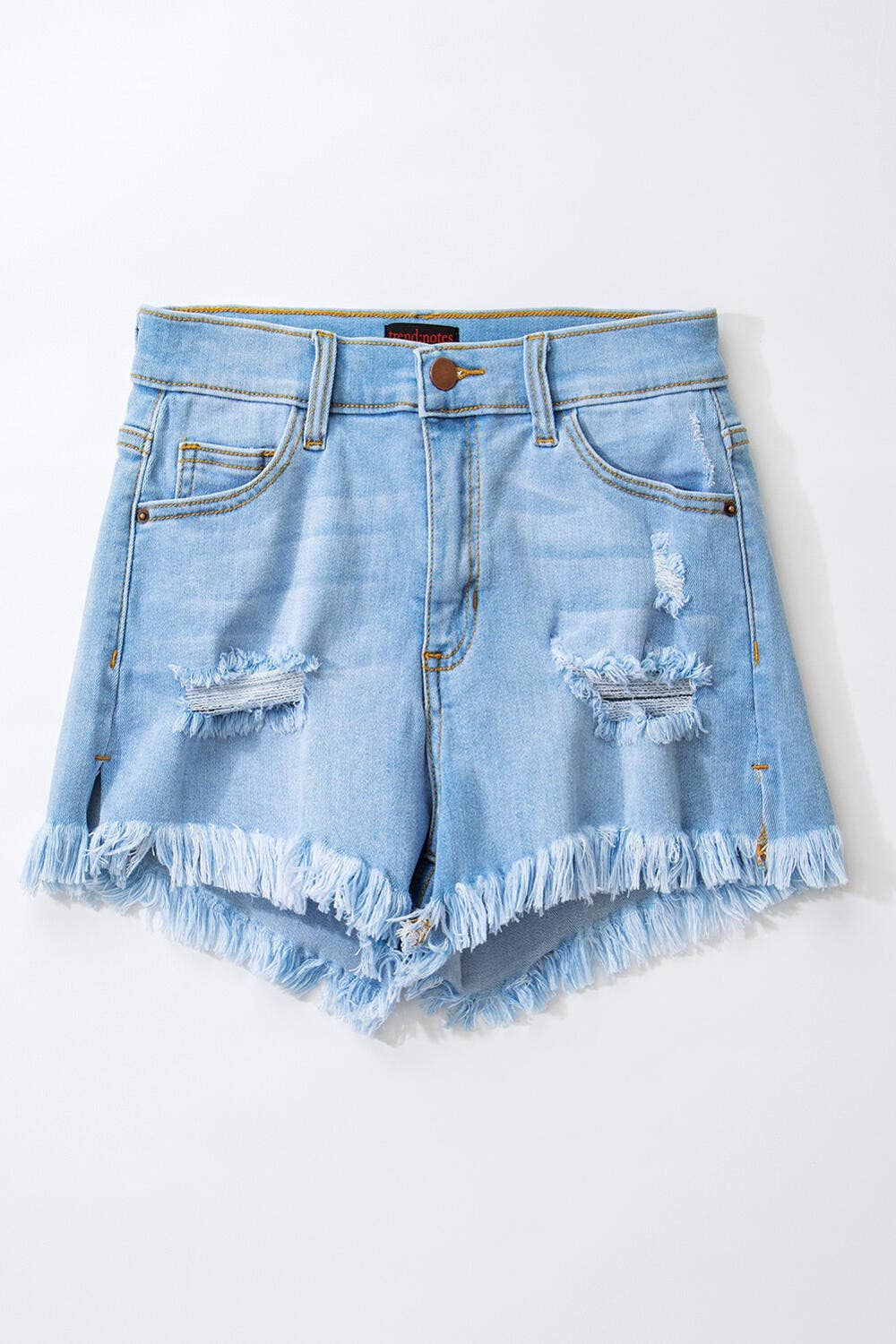 DENIM DISTRESSED SHORTS