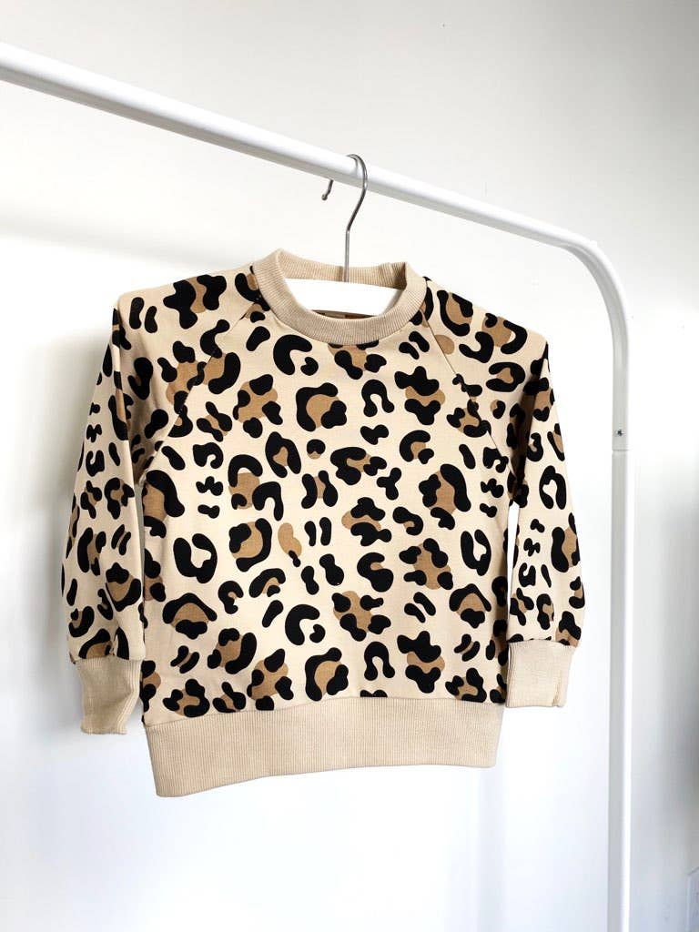 Animal Print Pullover Sweatshirt